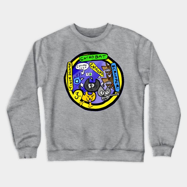 Case 10 Tape 3: What Meow? Crewneck Sweatshirt by The Lovecraft Tapes